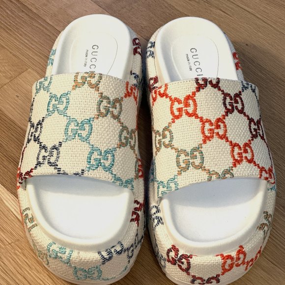 Shoes Gucci Multicolor Platform Sandals Poshmark